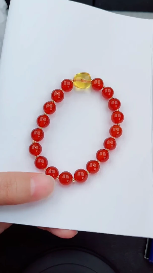 未镶嵌手串玛瑙/玉髓岚钻微色差T