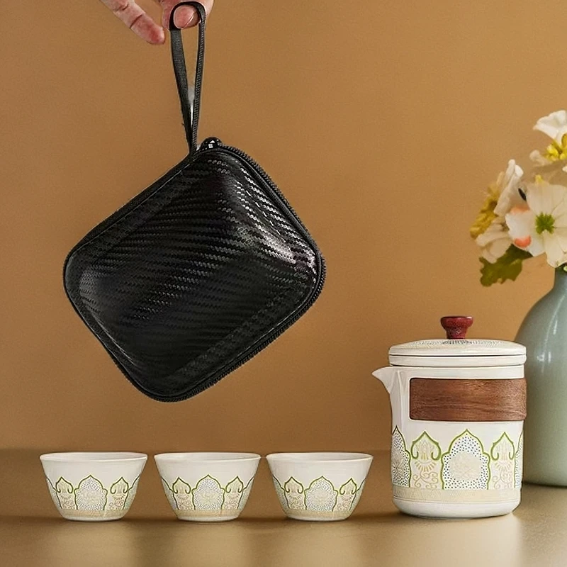 便携式旅行茶具一壶三杯C3