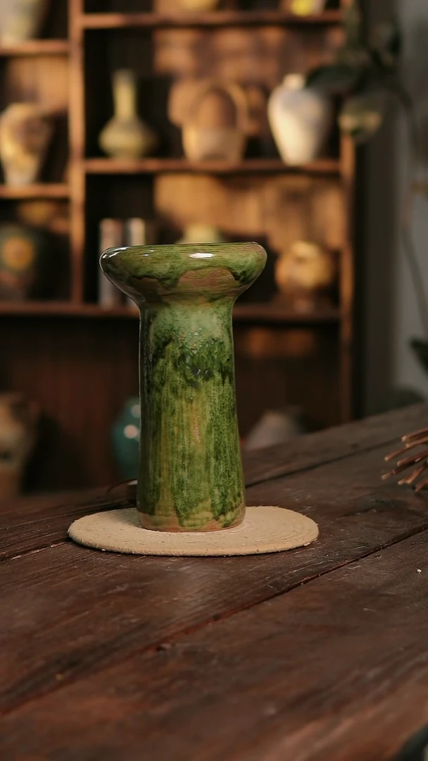 摆件13-396 陶瓷花器高28口径13