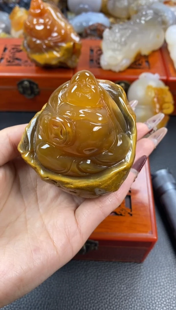 【闪购商品】玛瑙/玉髓摆件未镶嵌1