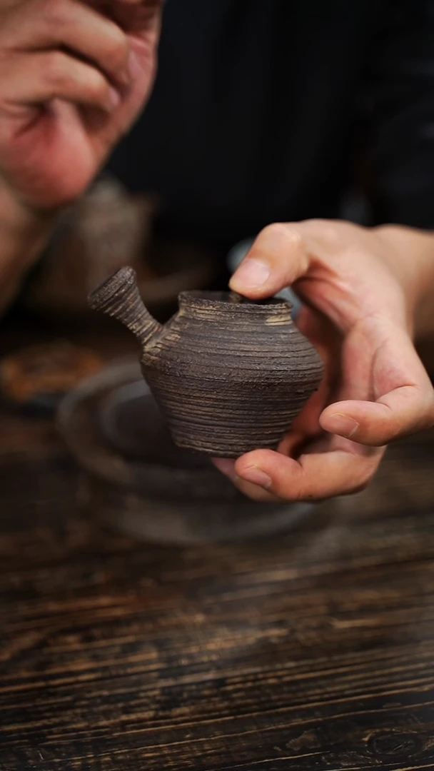 全手工制作 南蛮 侧把壶  130cc