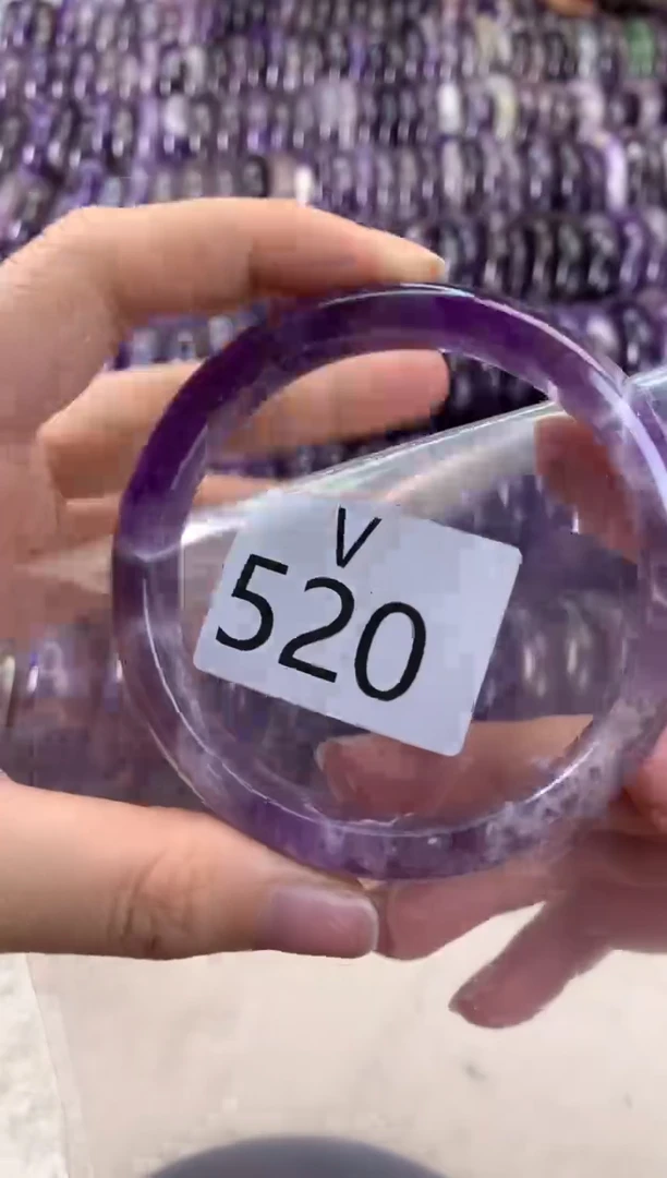 【闪购商品】水晶水晶手镯V未镶嵌520-60