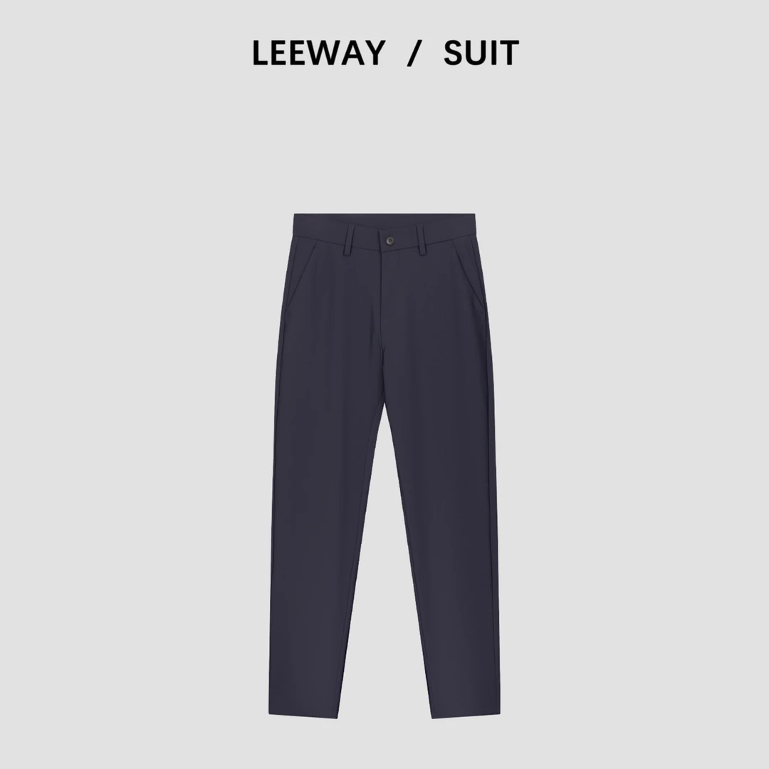 LEEWAY / SUIT 秋冬季新款男款通勤休闲裤秋季厚款纯色垂感西裤