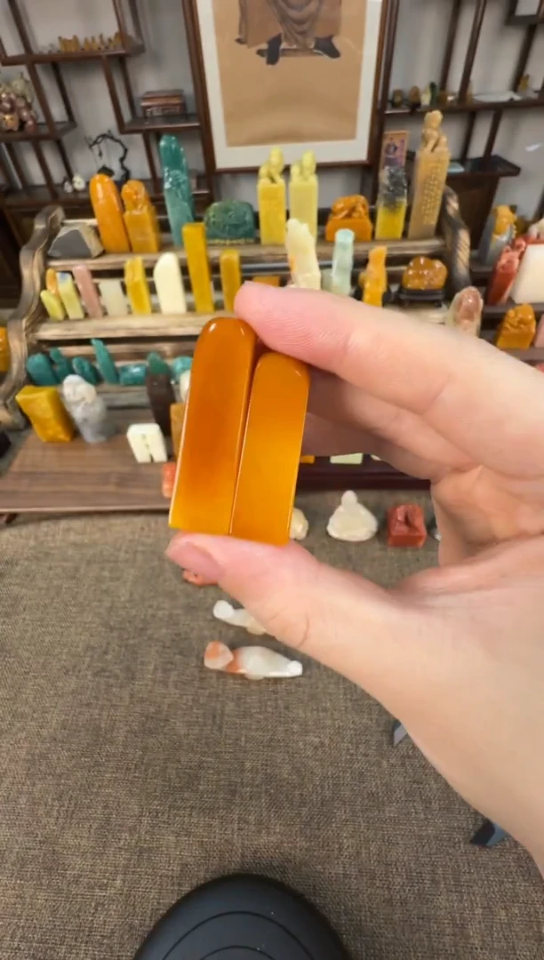 【闪购商品】寿山石印石编号编号A741对章