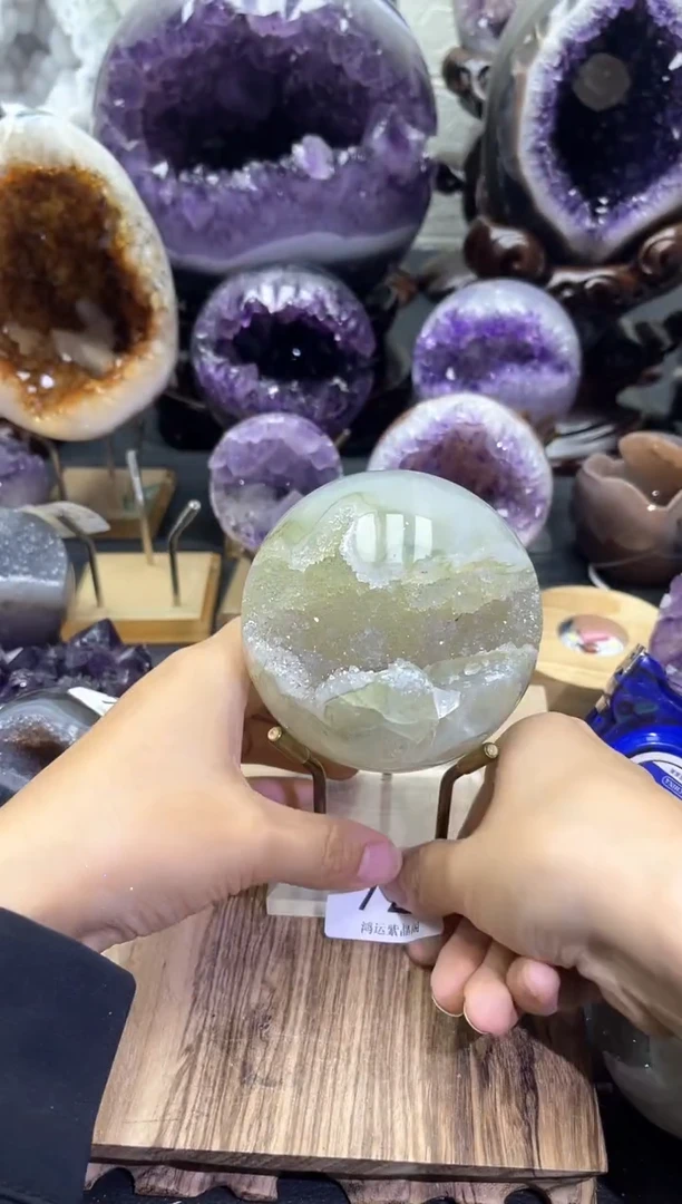 未镶嵌大型摆件（非配饰）紫晶728号开口笑