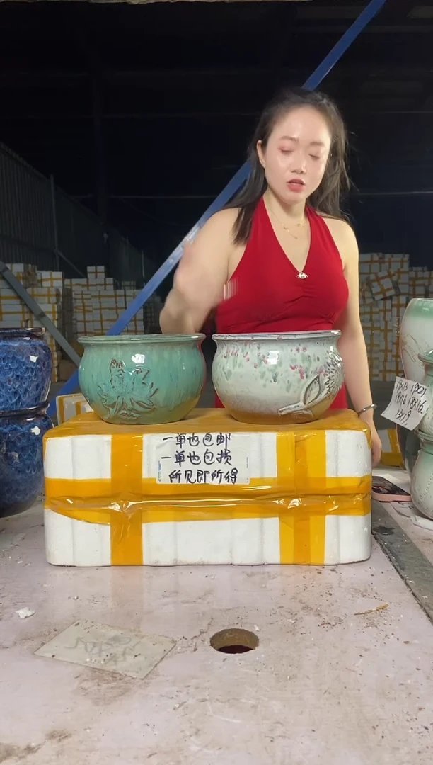 宜兴紫砂粗陶花盆20/15