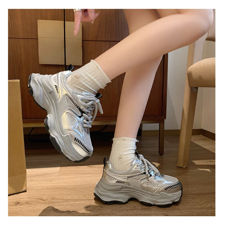 【欣欣】老爹鞋加绒秋冬爆款百搭透气软轻弹时尚休闲