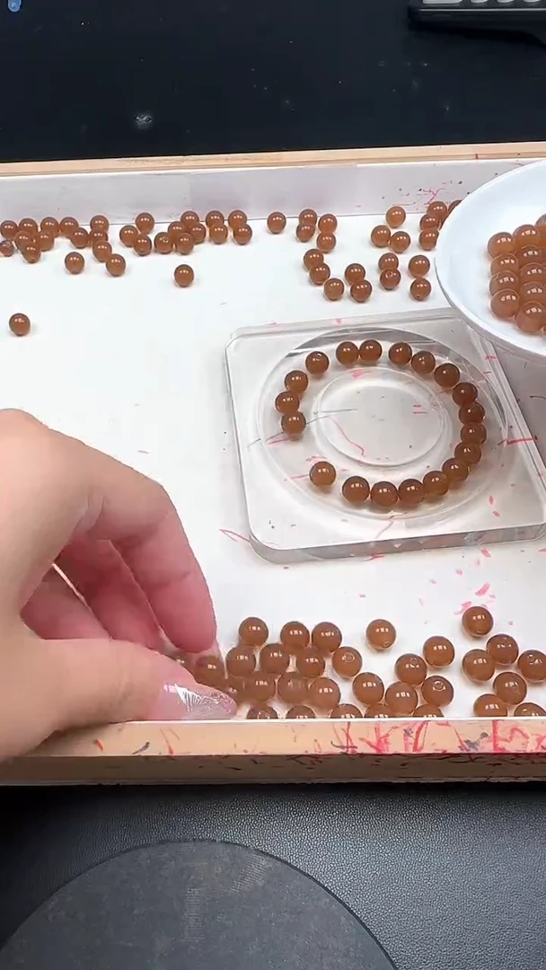 未镶嵌和田玉珠宝半成品糖玉N206卡8MM 25颗