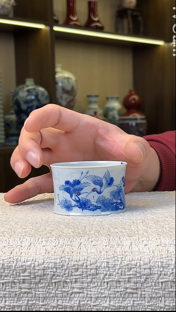 瓷片景德镇毛仔柴窑杯