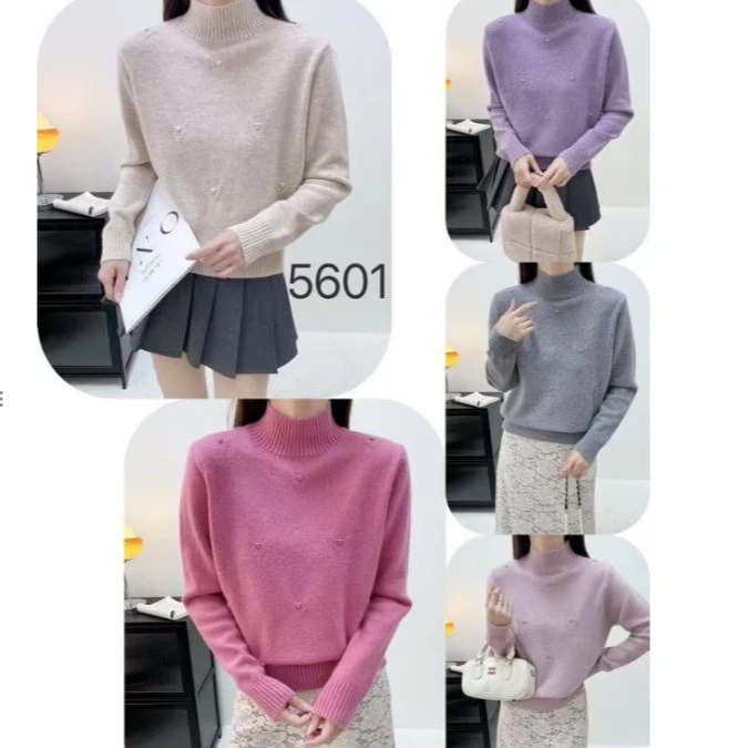 吉米赛欧【重工珠珠】9X2455733 百搭时尚简约线衫显瘦秋冬