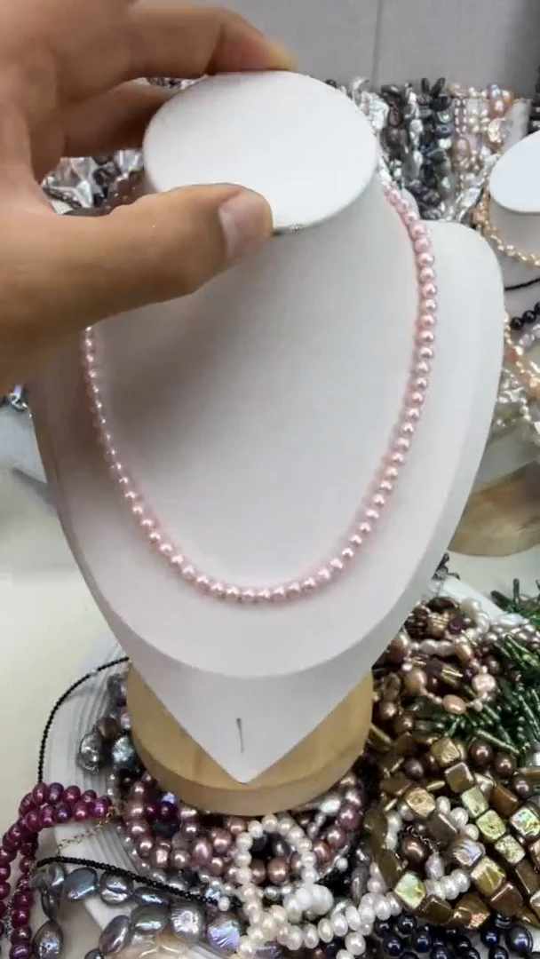 颈饰银S925镶嵌淡水珍珠1