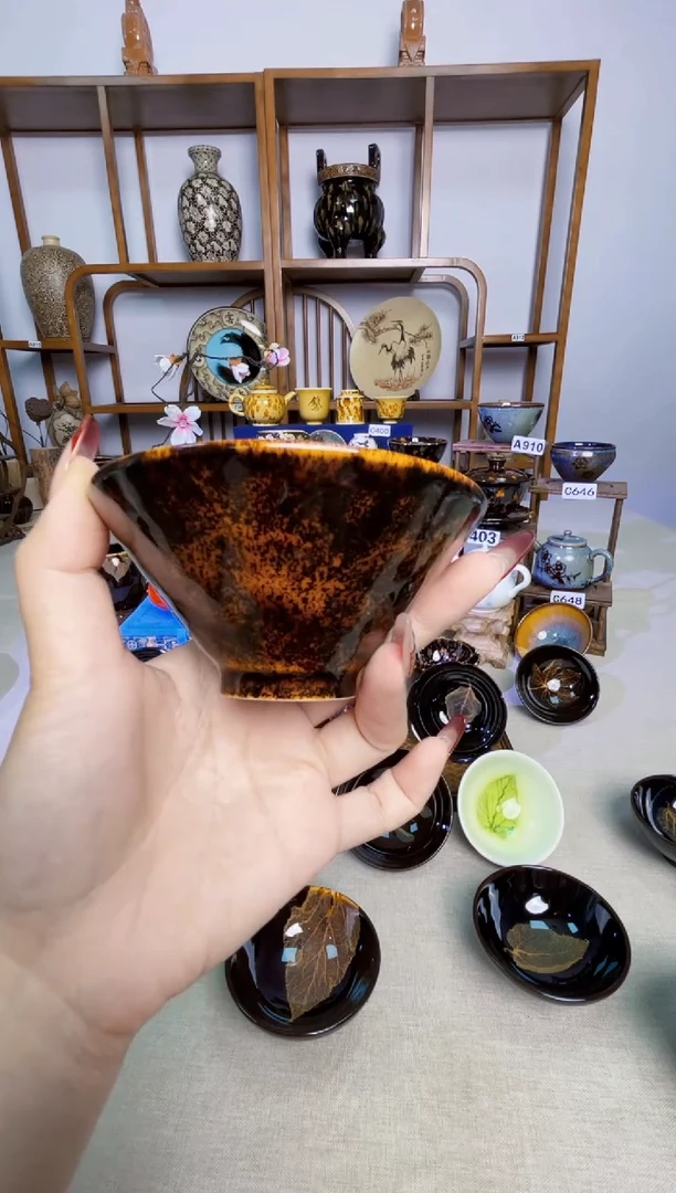 【特价带帽斗笠盏】非遗大师手工高温瓷特价款