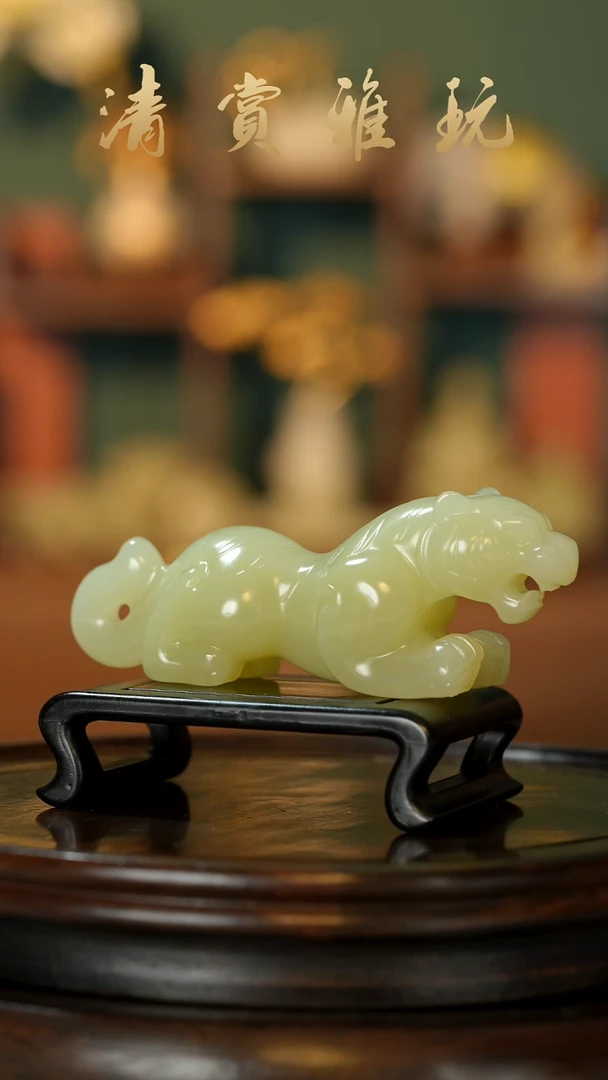 玉《伏虎虎虎生威》摆件