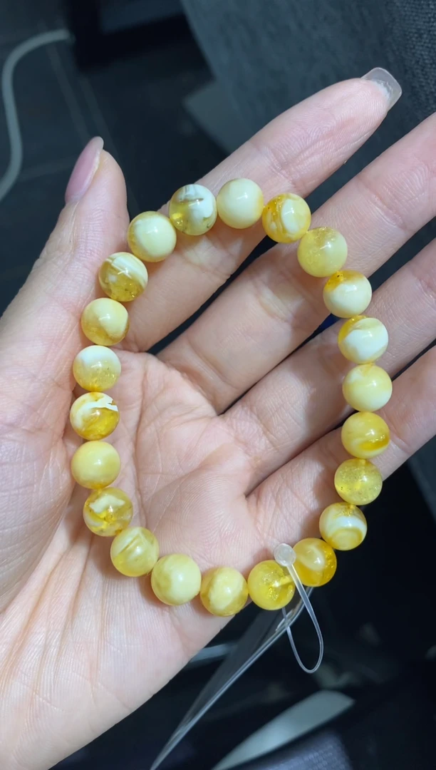 裸石蜜蜡未镶嵌手串