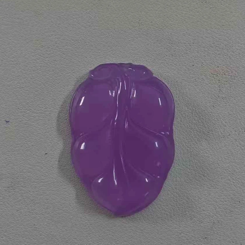 681紫罗兰大宽树叶吊坠