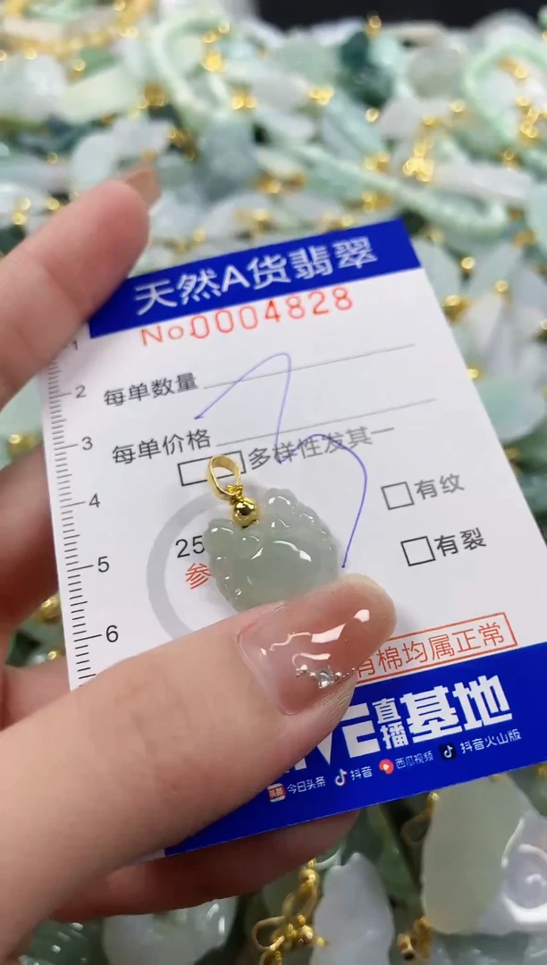 颈饰未镶嵌翡翠天然A货翡翠