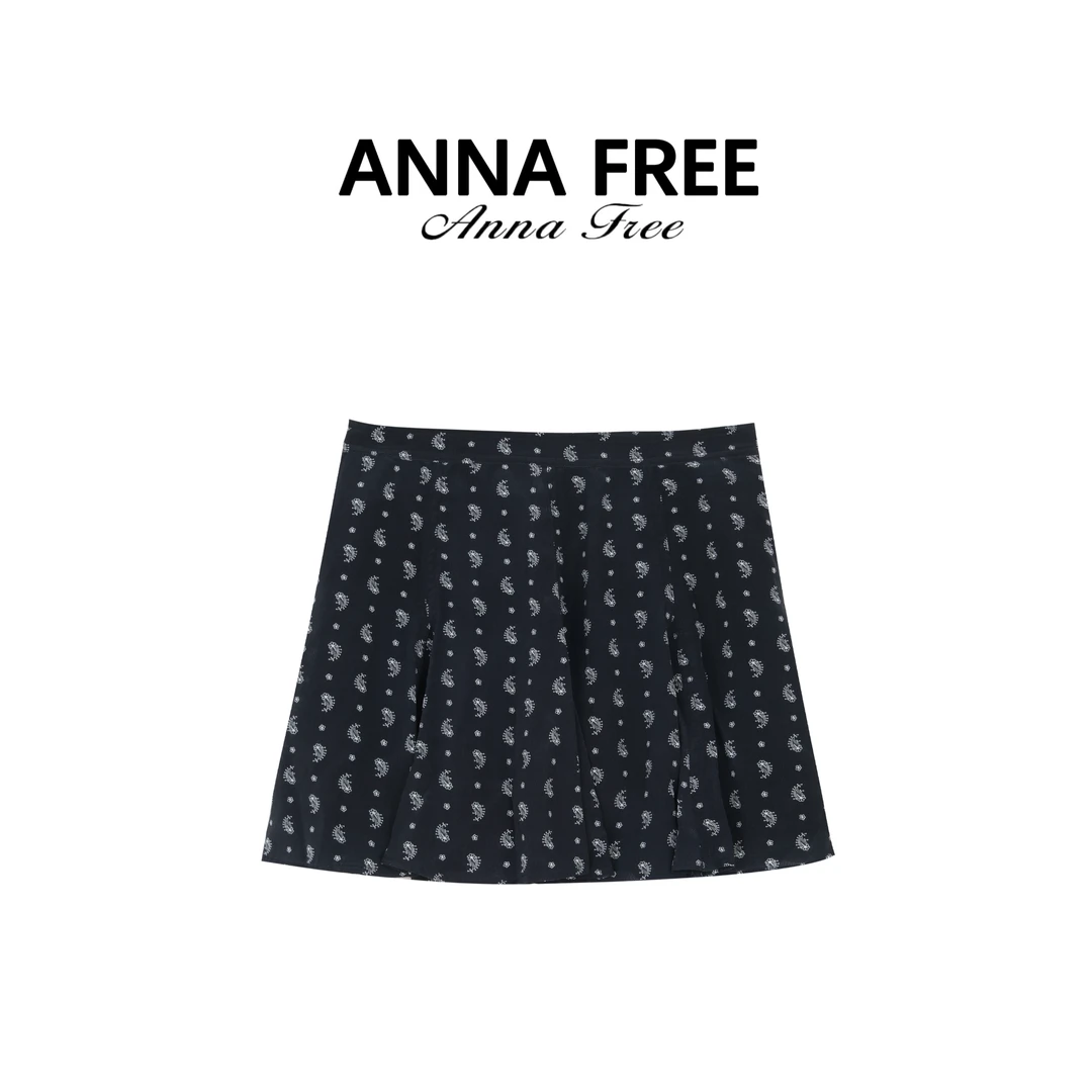 ANNA FREE 有防走光无弹显瘦碎花半身裙夏季印花时尚ZCS25327