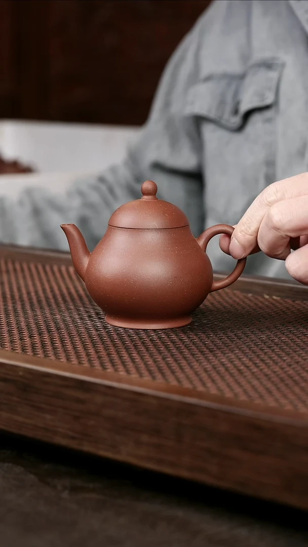 茶壶紫砂底槽清梨形