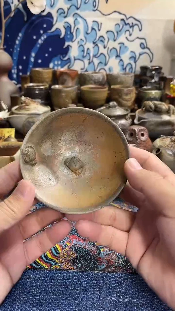 盏杯日式备前烧茶具茶周边