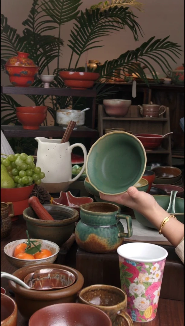 碗微瑕景德镇手工高温餐具1876