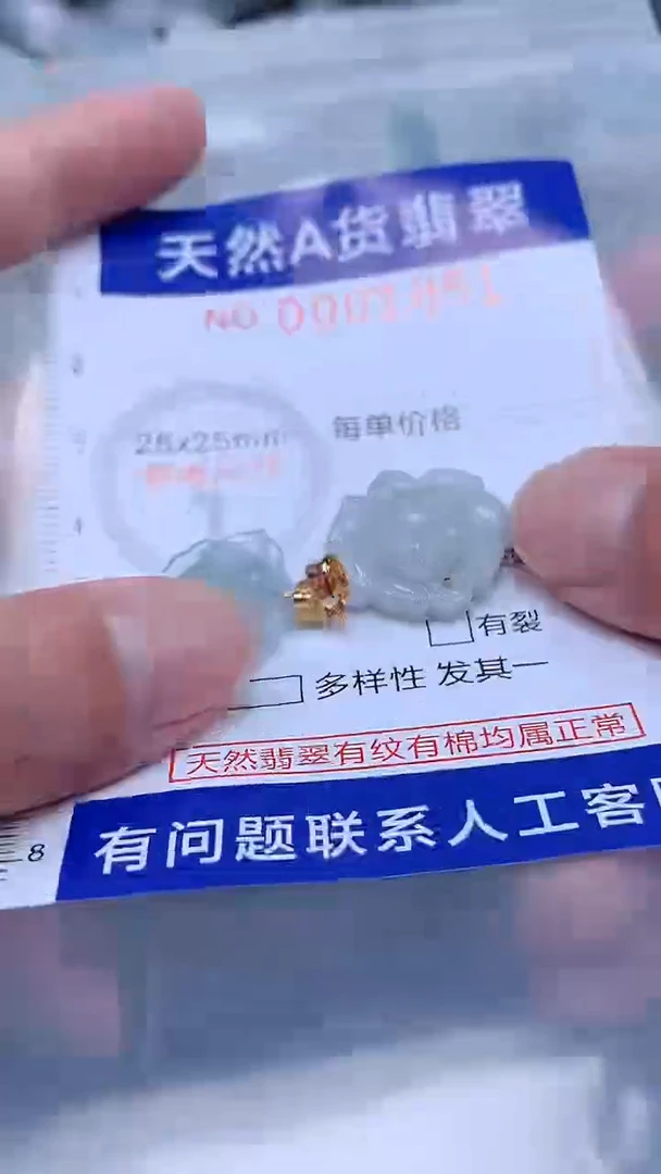 翡翠未镶嵌吊坠(不含链)1