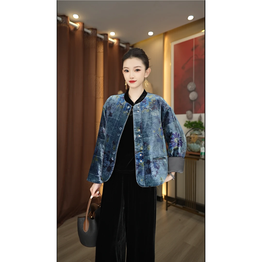 【林典】新中式冬日洋气加棉加厚外套宽松棉服5131-5