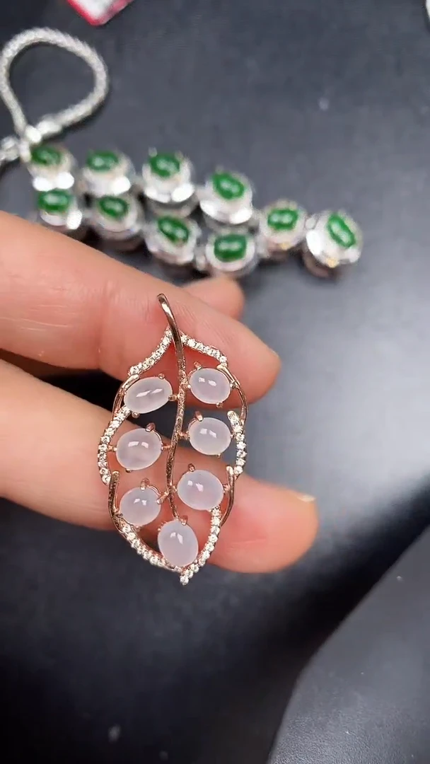 银S925镶嵌戒指翡翠3990