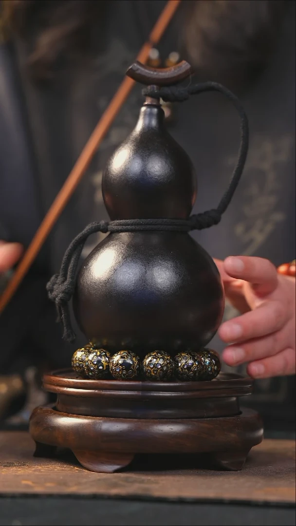 【闪购商品】YO145大漆酒葫芦不包手串及旋转底座