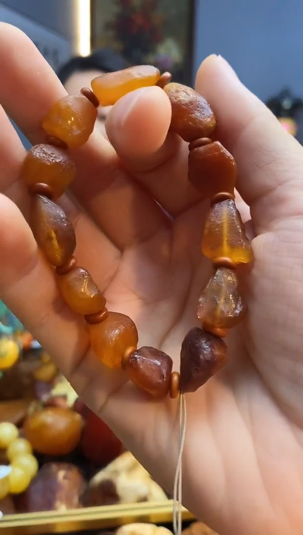 未镶嵌琥珀手串手串