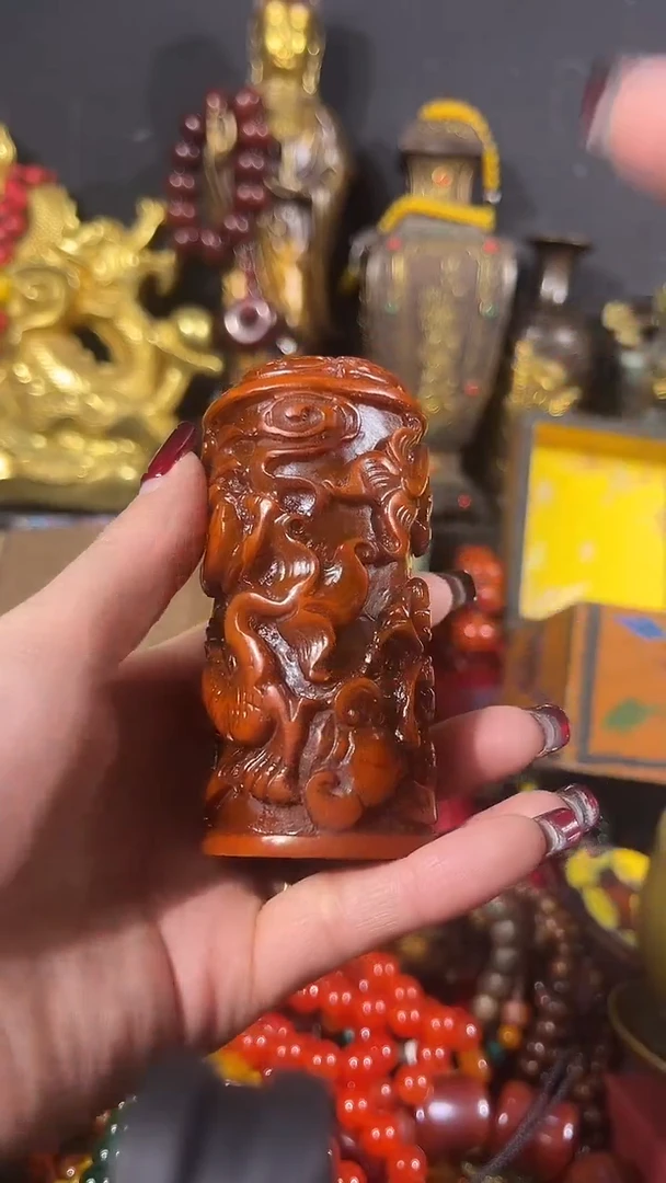 【闪购商品】和田玉挂件未镶嵌和田玉龙柱6