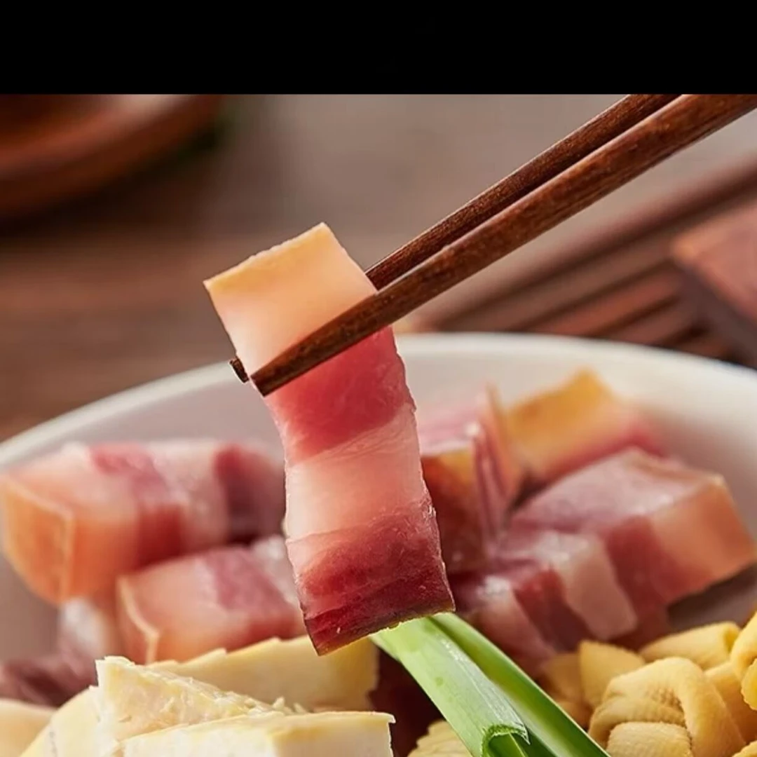 五花腊肉仙居农家非烟熏肉-五花三层，肥瘦相见