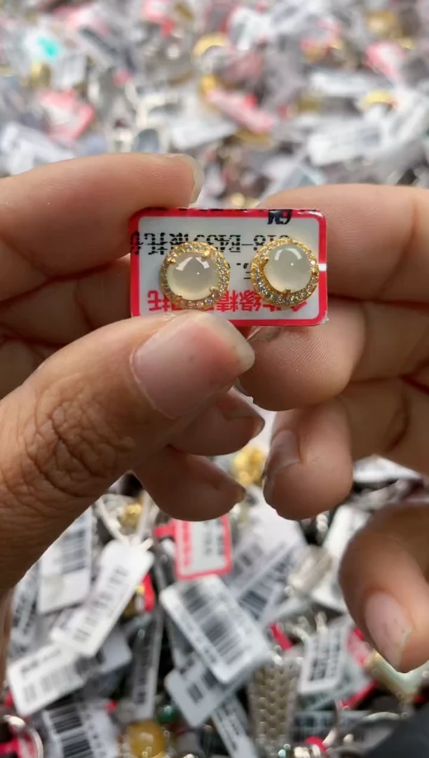银S925镶嵌戒指翡翠10     7