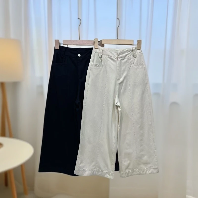 1806阔腿休闲裤女款时尚百搭简约显瘦阔腿休闲裤