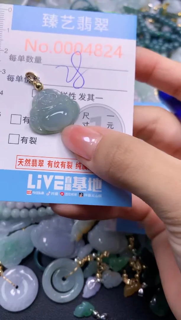 颈饰未镶嵌翡翠4824