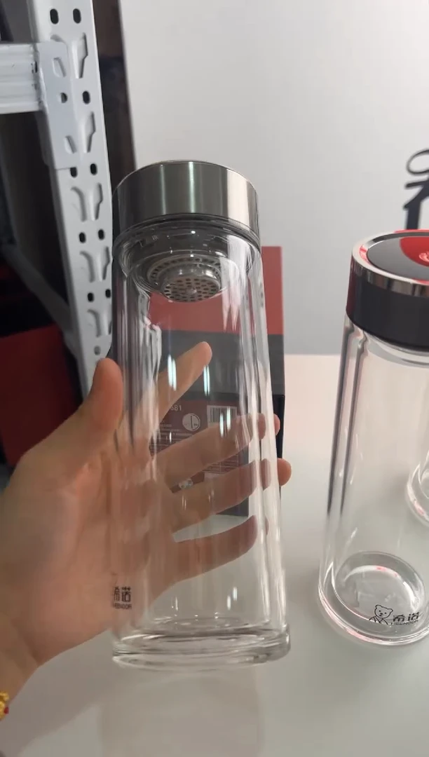【闪购商品】双层高档365ml高硼硅茶杯