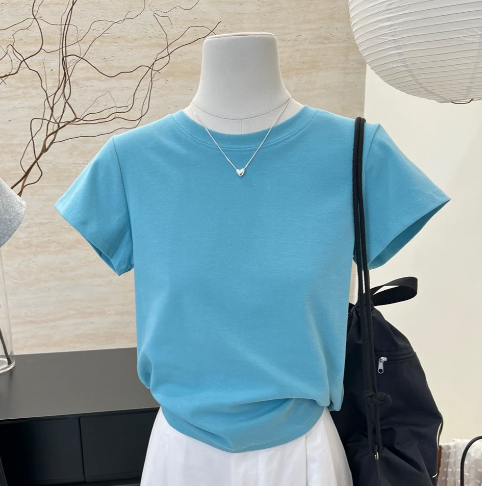 501-509【金豆豆】时尚百搭显瘦高定女装短袖上衣