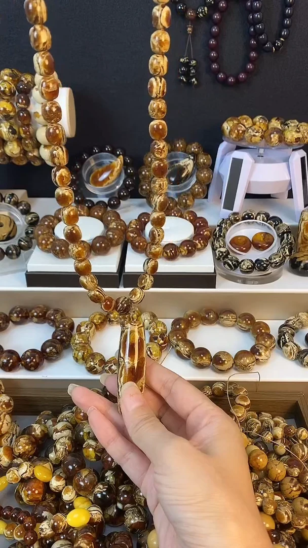 树脂非金属臻宝阁枣珠加天珠