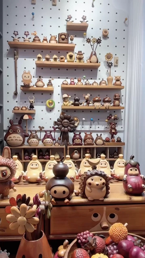 有机玻璃小猪冰箱贴实木啊啊