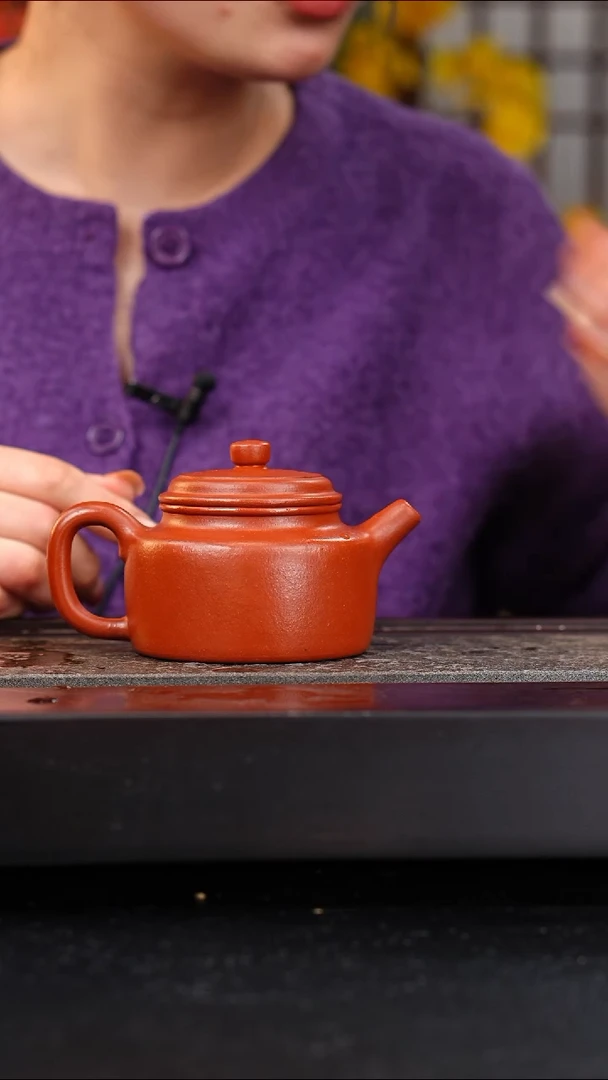 茶壶紫砂全手工小煤窑朱泥德钟200cc陈云