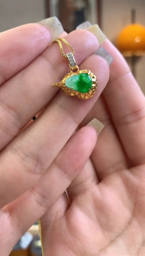 翡翠银S925镶嵌吊坠(不含链)吊坠