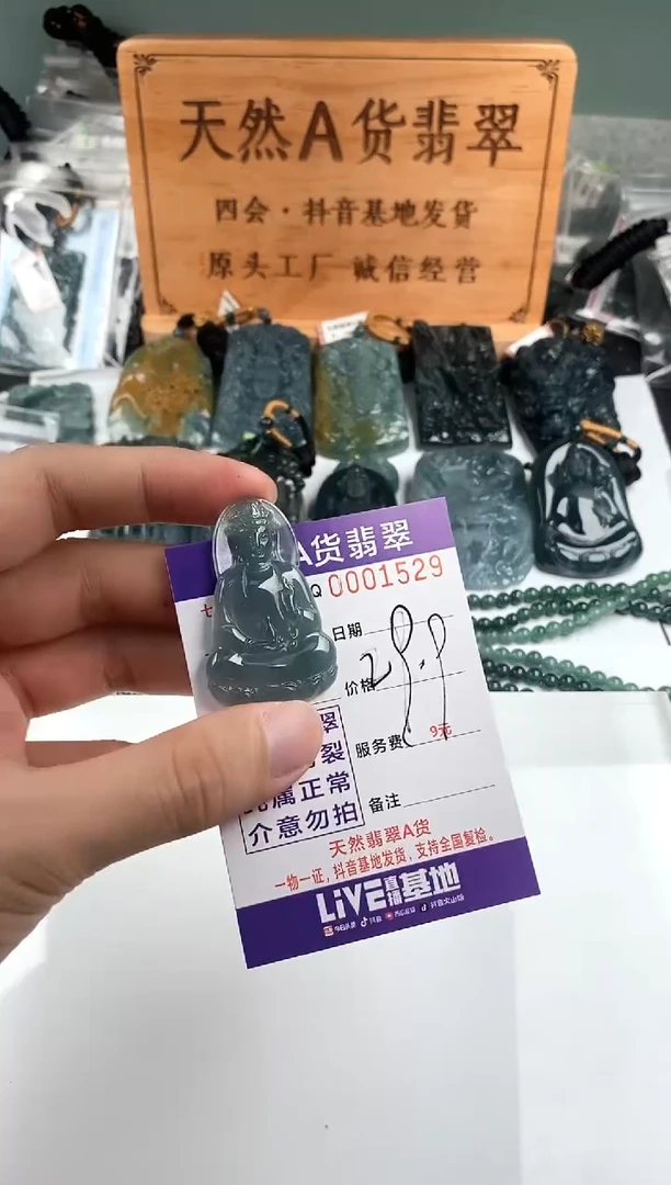 颈饰未镶嵌翡翠多样性随机一件发货 素衣观音29.9