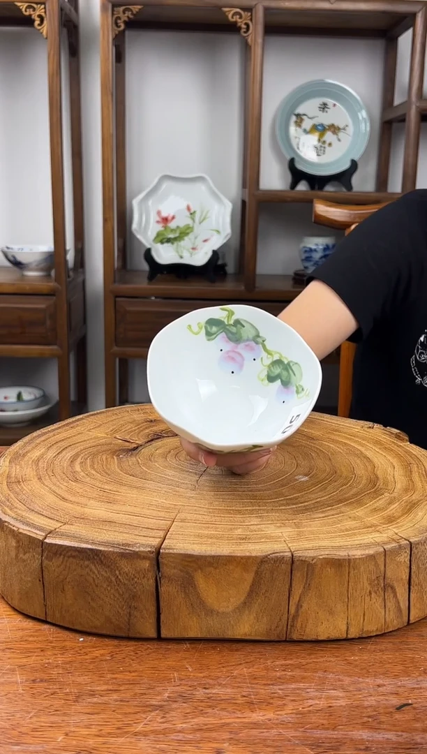 瓷片景德镇手绘釉中彩（食品级）大宝宝碗501