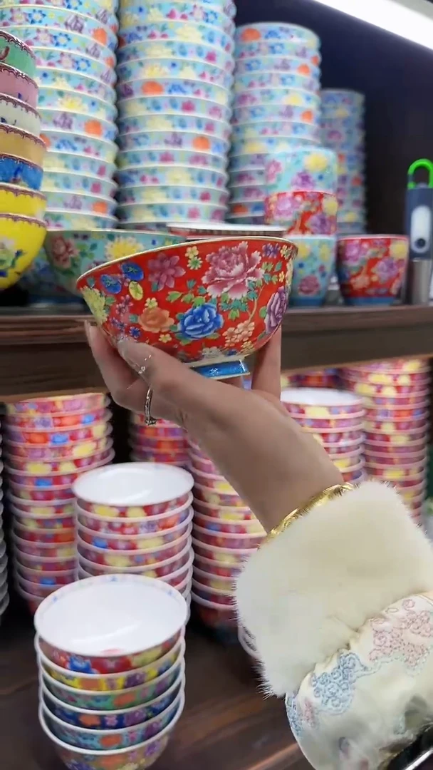 【闪购商品】瓷片4.5英寸饭碗10个景德镇餐具