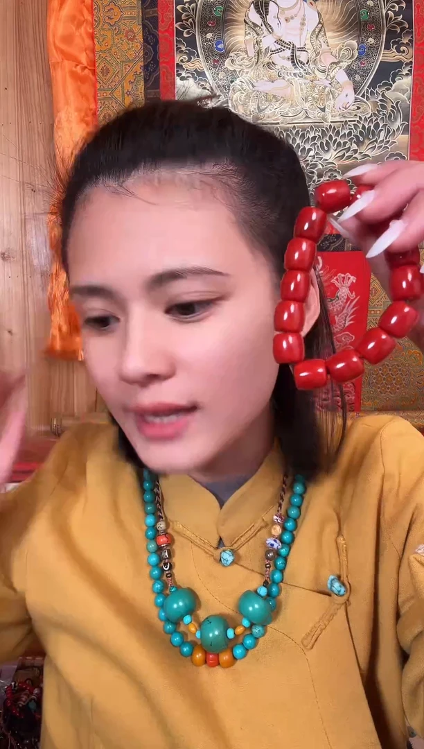 铁合金花岗石藏式风格珠串