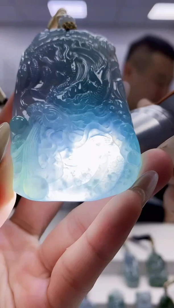 未镶嵌定制翡翠4898lr-毛货挂件43