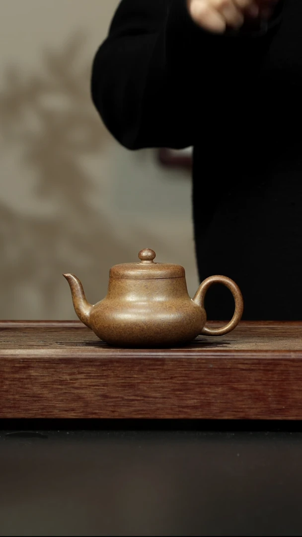 紫砂茶壶黄金段柴烧 君德