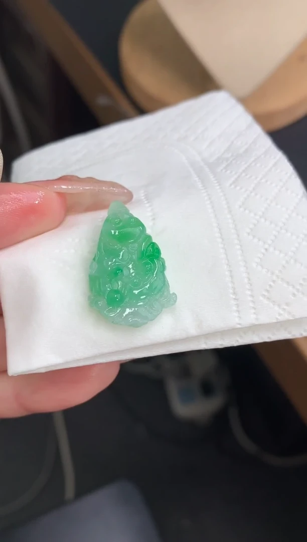 未镶嵌定制翡翠白菜