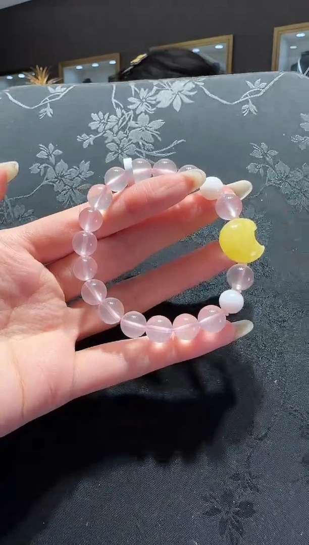【闪购商品】水晶手串未镶嵌粉水晶手串设计款
