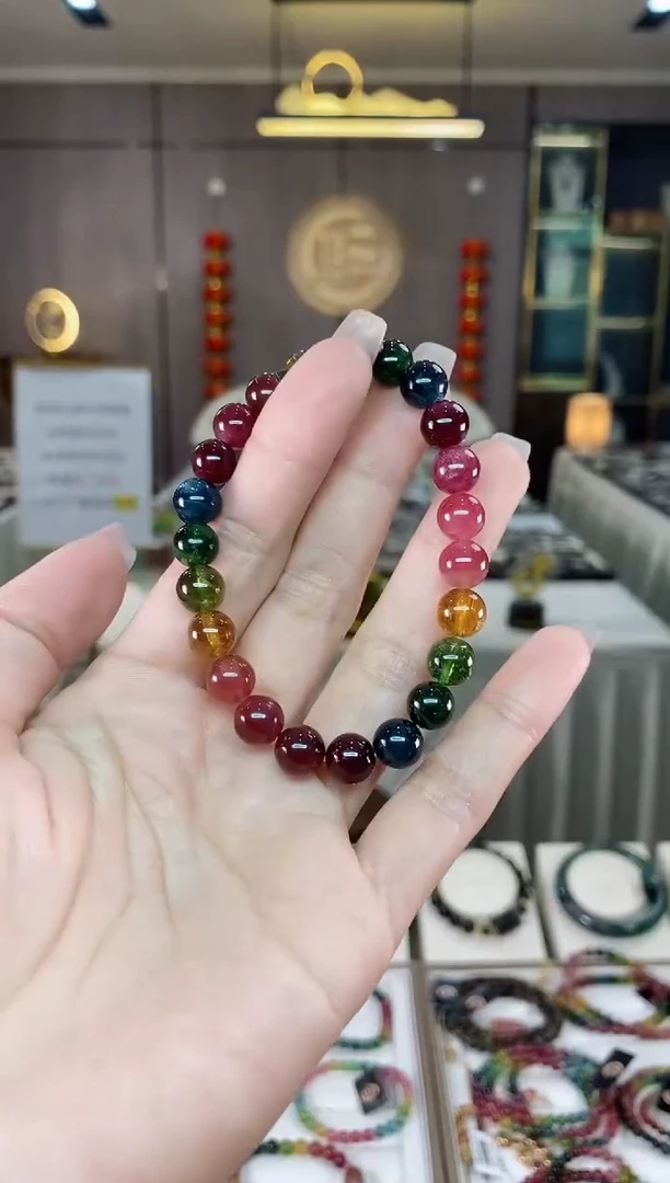 【闪购商品】碧玺单圈手串8mm+未镶嵌（多样性发一条）hon