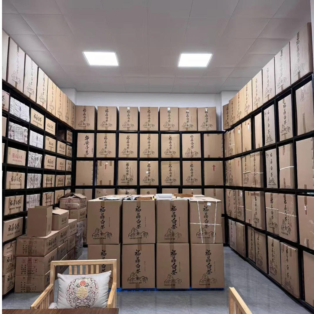 2023年白毫银针松压砖丨 福鼎白茶